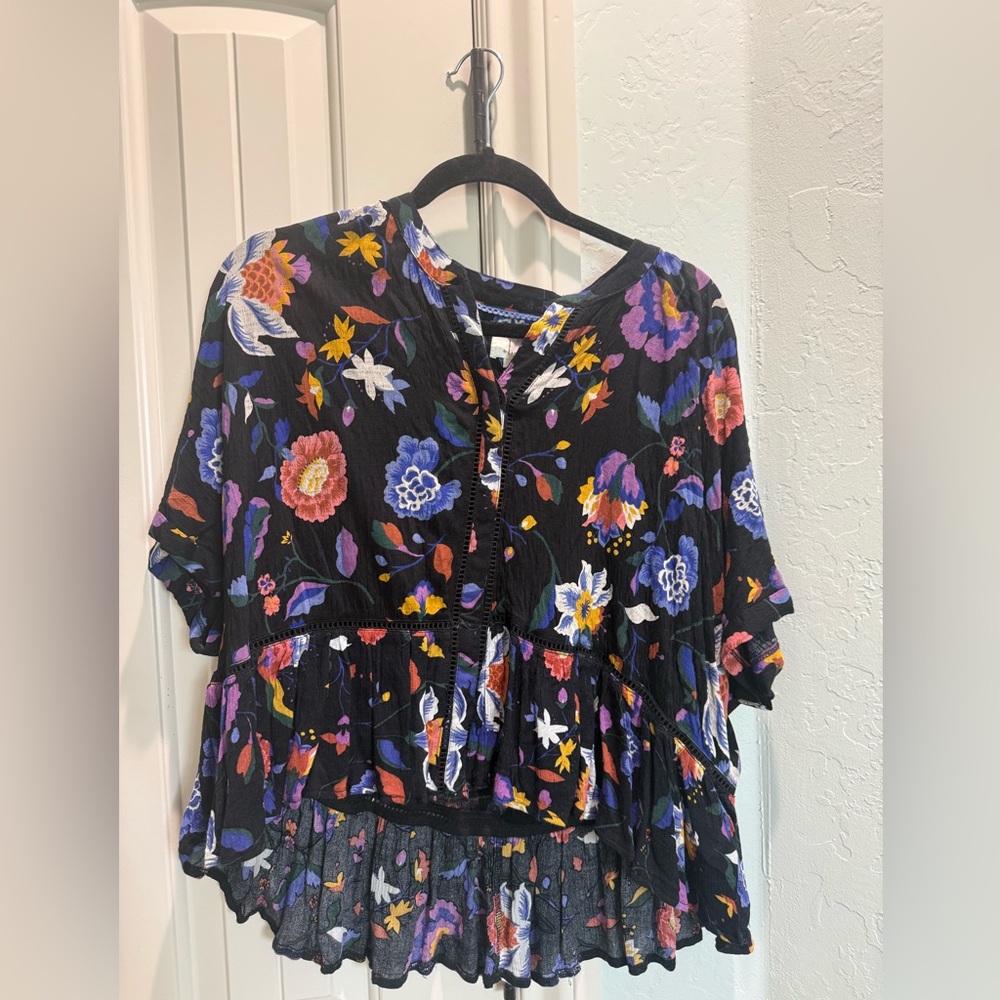 Anthropologie Peplum Blouse